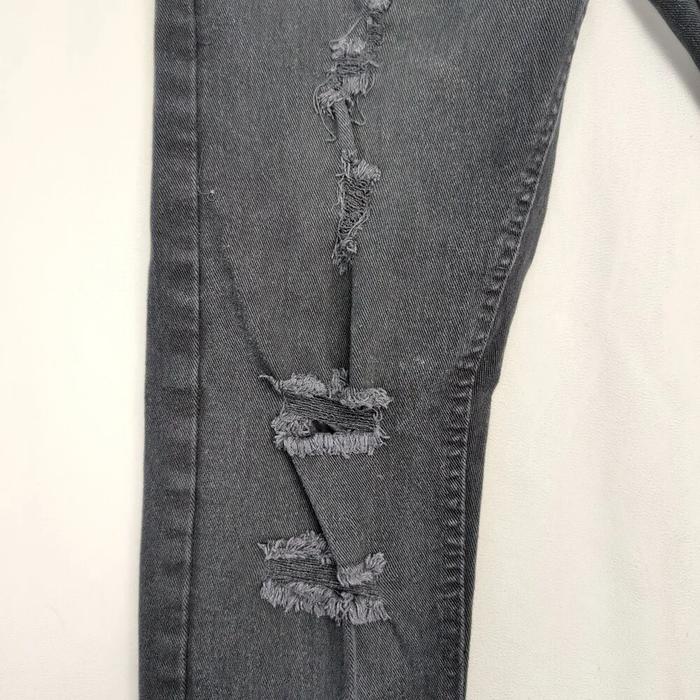 Copper Rivet Black Distressed Skinny‎ Jeans Women's Size 30